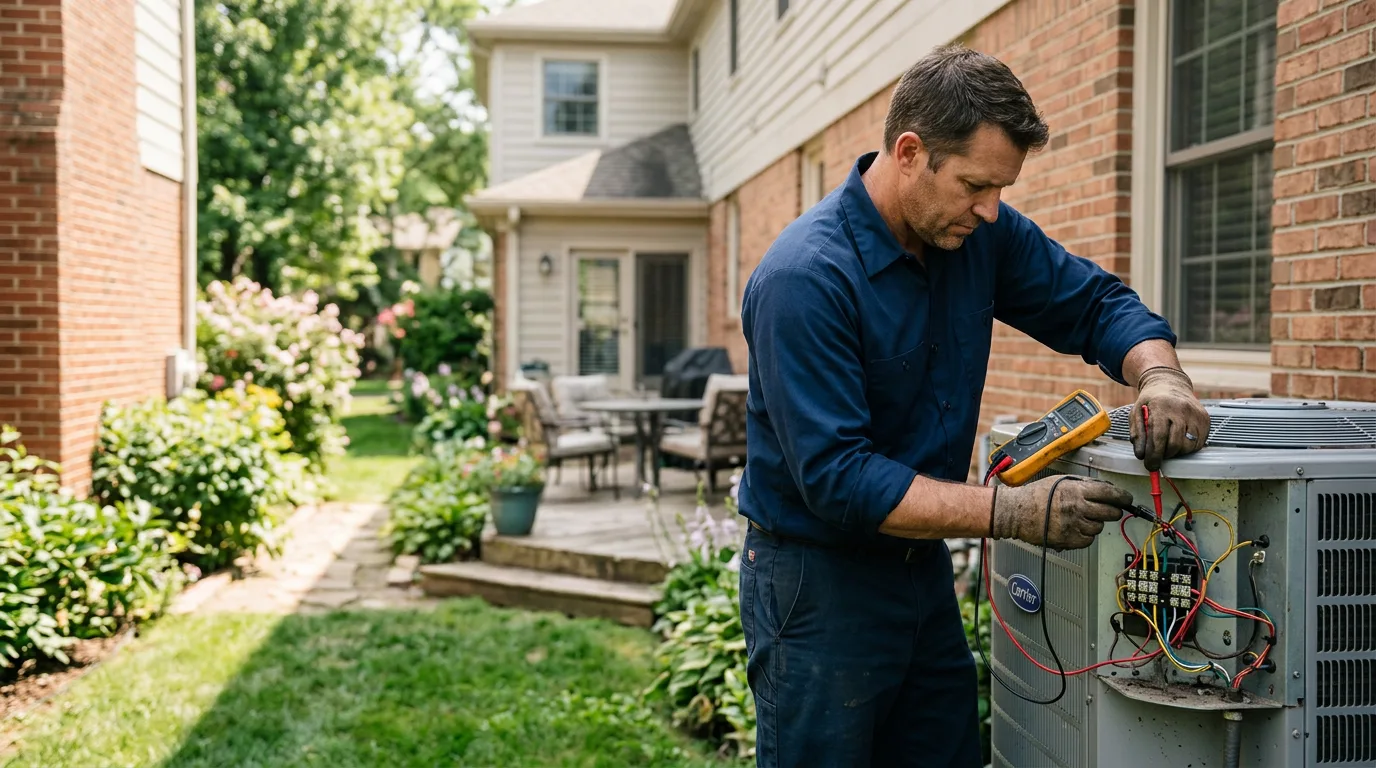HVAC technician working near Kincaid, WV